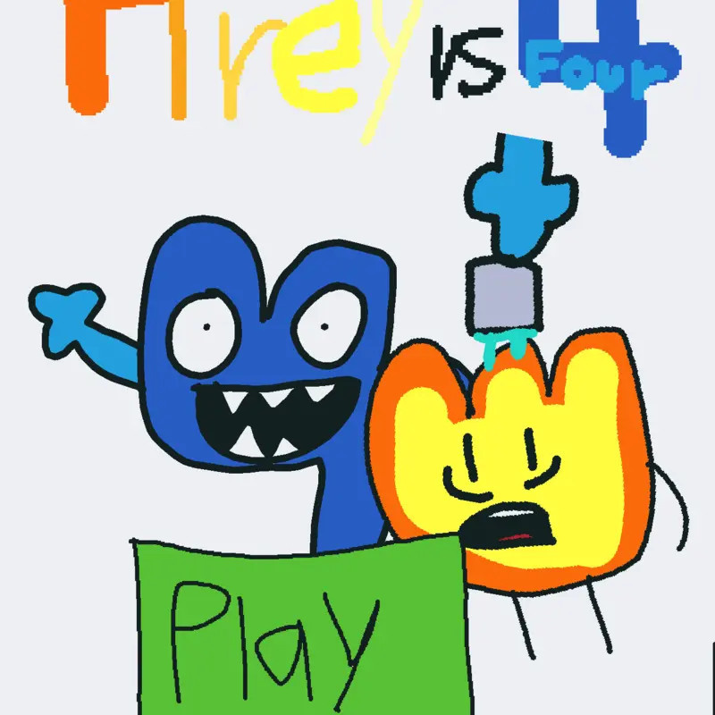 B.F.D.I Firey Vs Four (Remake) by @1107lp