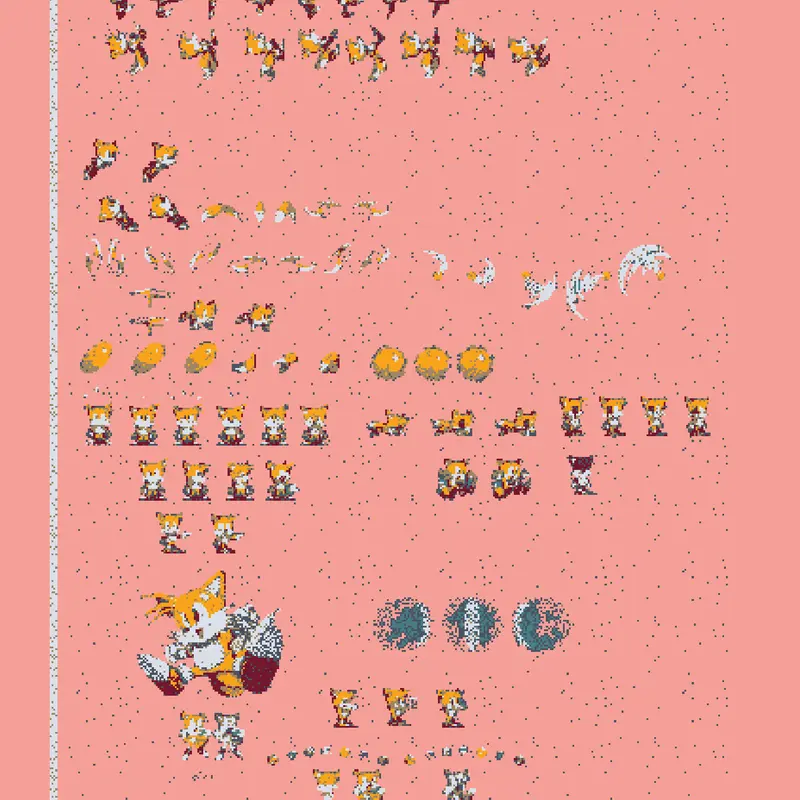 Tails sprites. by @Gabriel_here_2025-