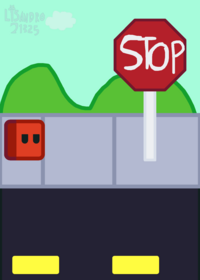 Why’d red-cube stop?😭✌️