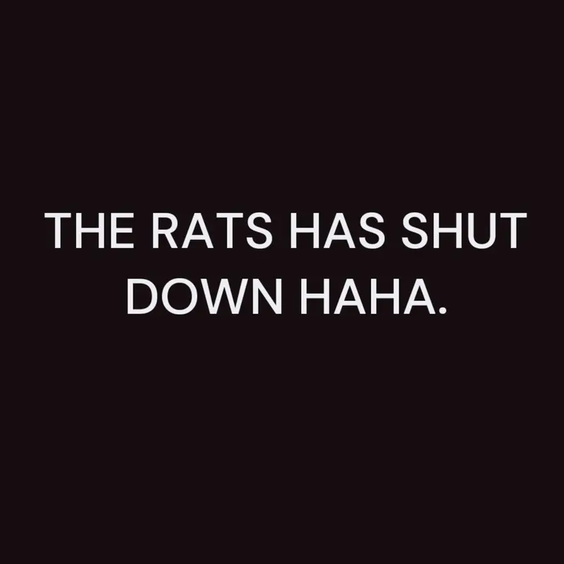 You eat the rats by @TheChickenClassic