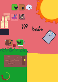 Brown cube X green cube friendship