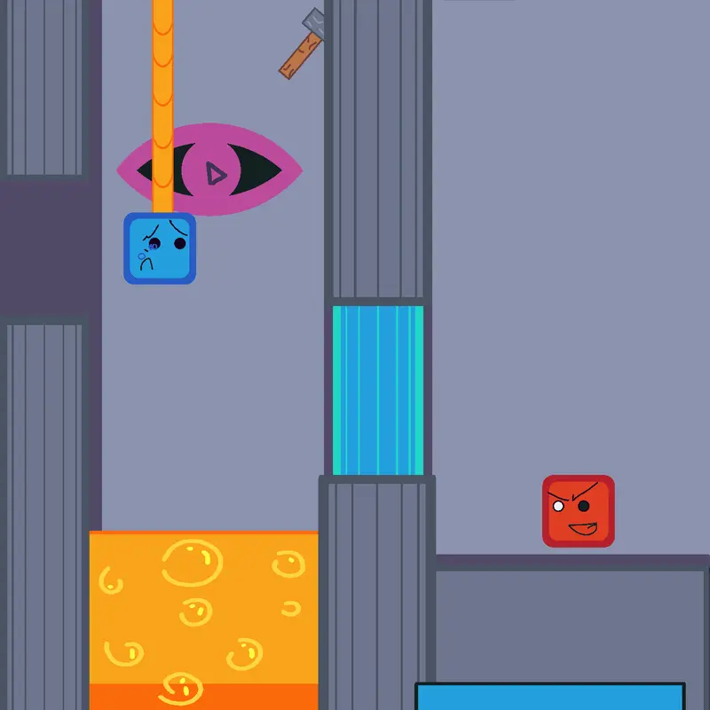 Game of 2 cubes(red and blue;-;) by @Migeulzinhobonitinh10