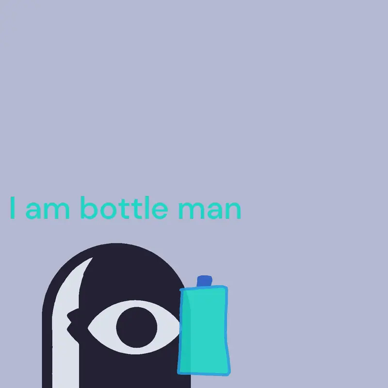Bottle man animation by @slvrn2