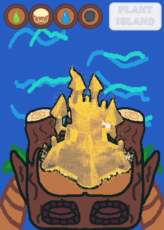 Plant Island 🌱❄️💧🪨 by @Eliel_Studio