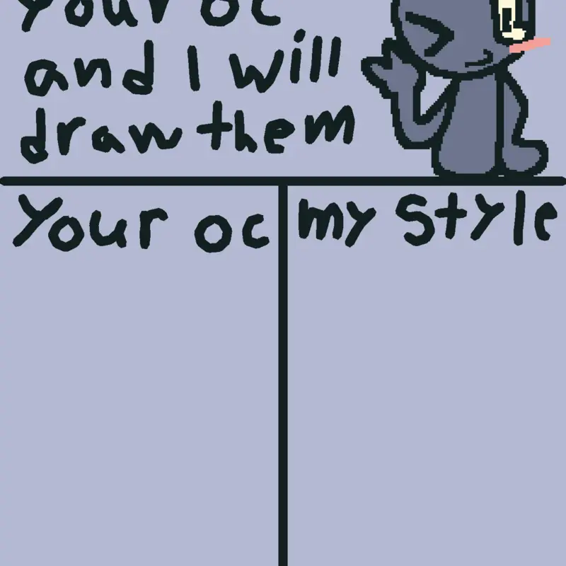 Draw your OC and l will draw them! by @soda_kat