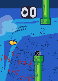 Flappy bird avoid the pipes