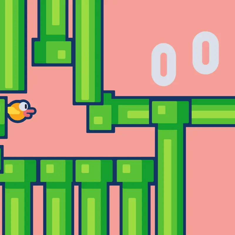 Flappy bird but endless by @XxarmadiloxX