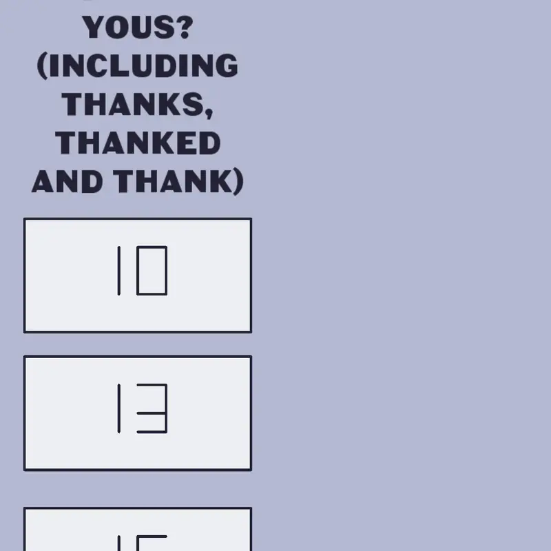 Count the thank yous by @RandomPlayz