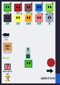 Fun lv up cube game simulator new update!!