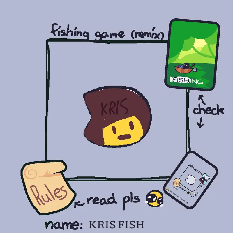 Kris fish by @Grecce_undertale92929