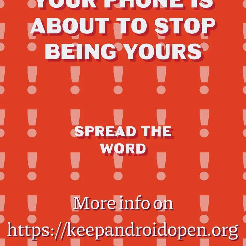 Keep android open ! by @Equinoxe