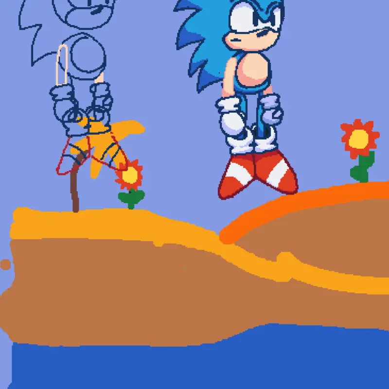 Sonic The Hedgedog my version remake? by @KrizReno