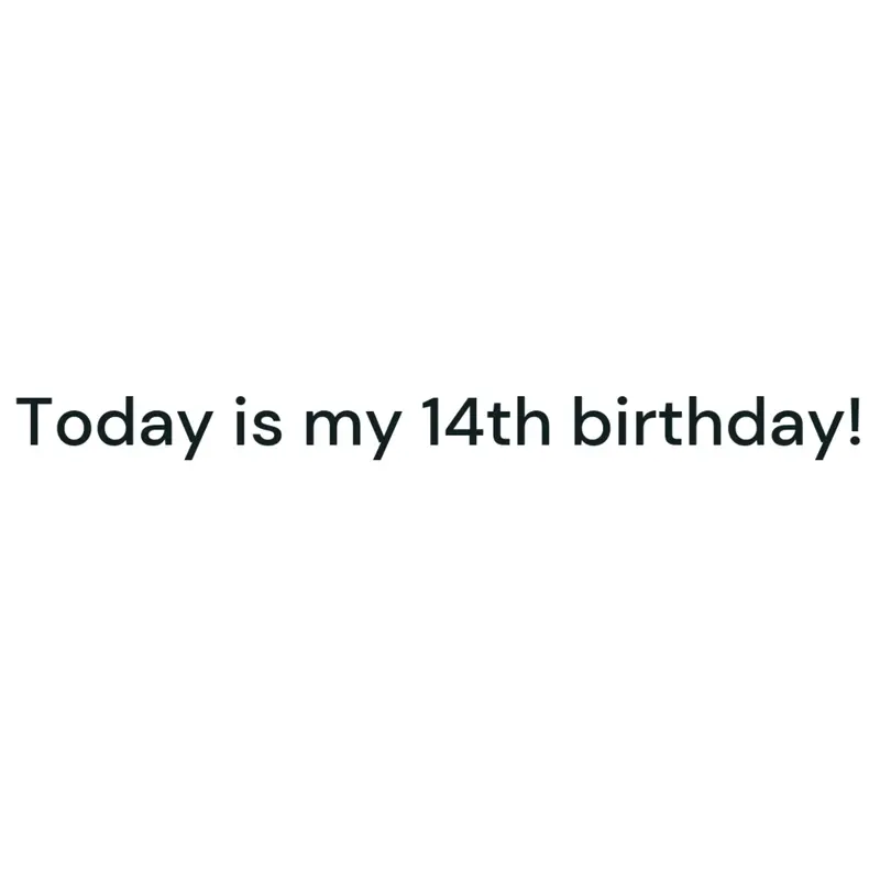 Today is my 14th birthday! by @NebulaStickmanz