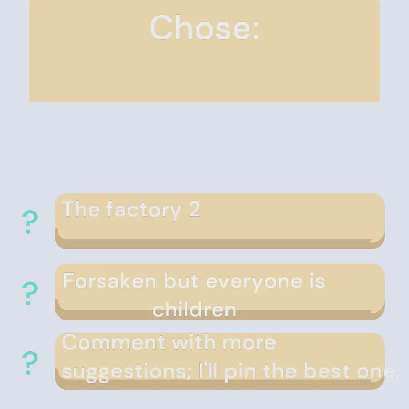 Choise by @--player--