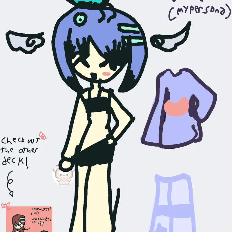 My first dress up deck! |Sorry I rushed! by @ch0c0_k0ff1