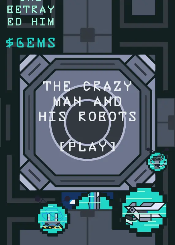The crazy man and his robots by @ACEYTUNA