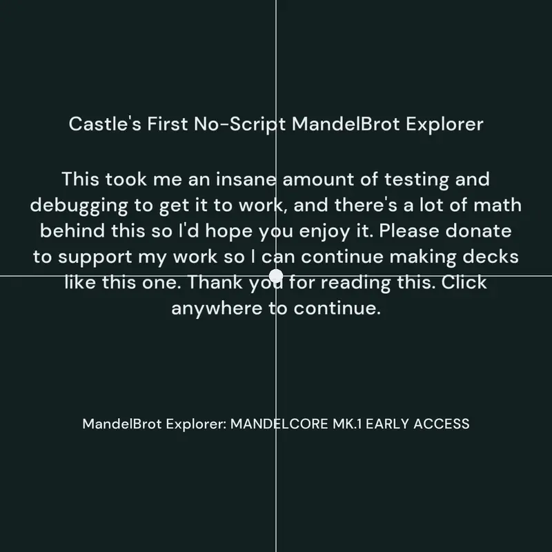 Mandelcore: Mandelbrot Explorer by @ShowerThoughts
