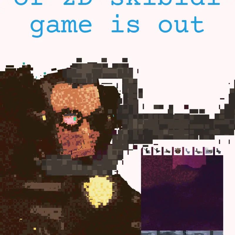2D Skibidi game announcement by @newacount2
