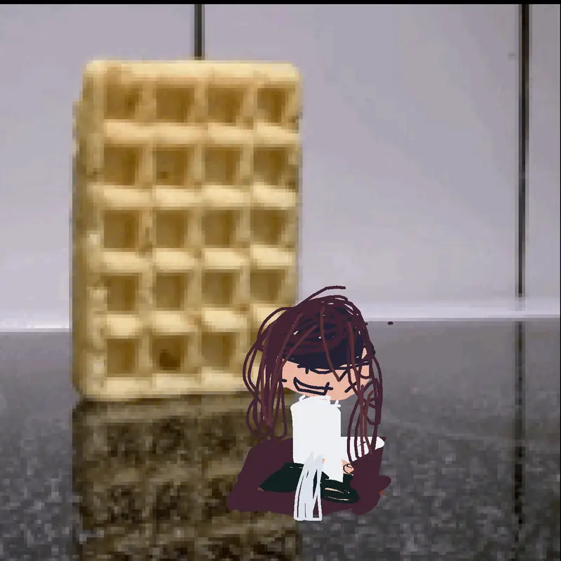 Delilah got waffled by @Thee_Great_Bumblebee