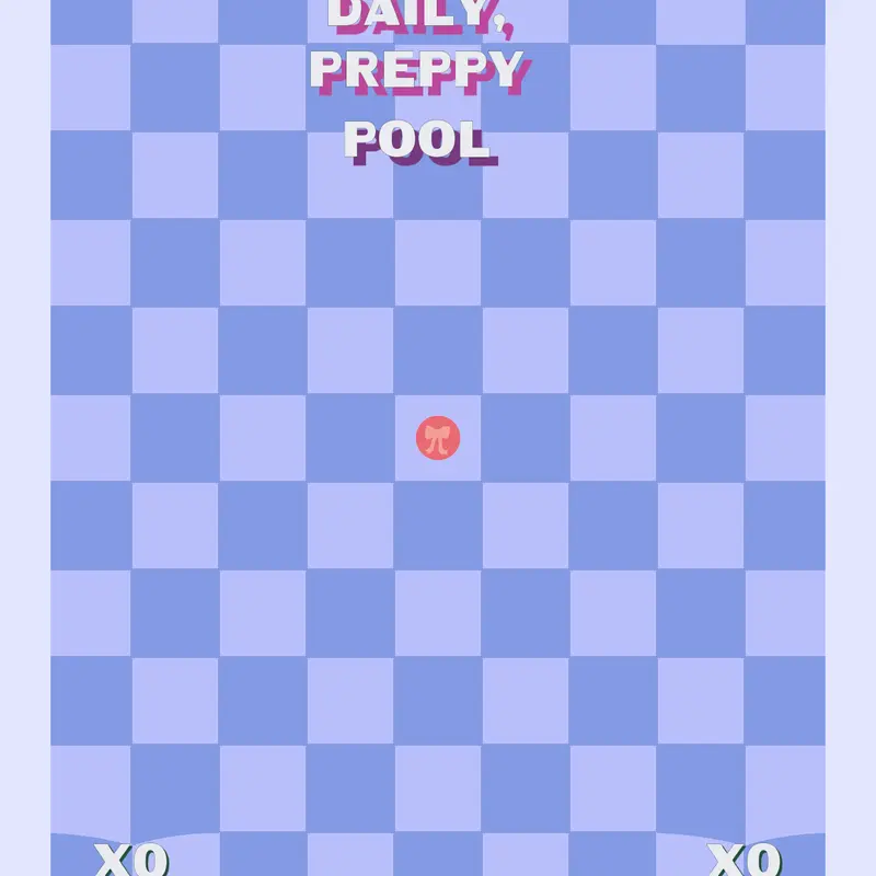 Preppy pool by @agilefangthegreyfox