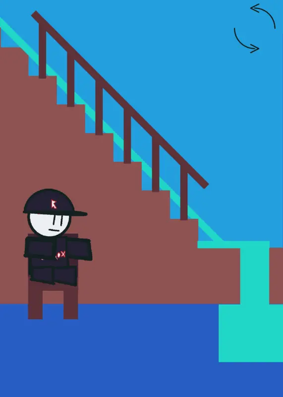 waterslide in the house by @silly_goober19