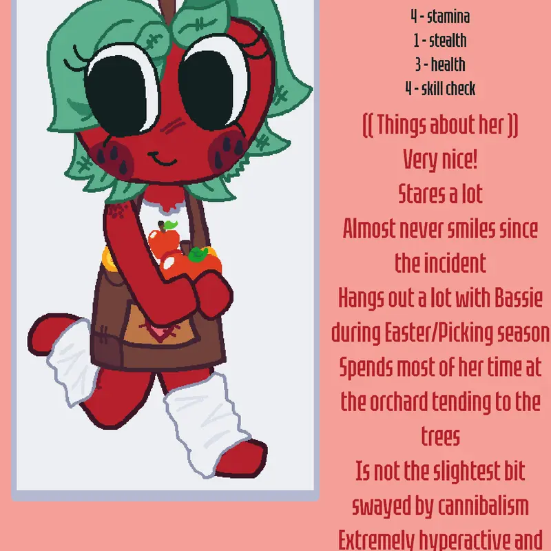 my dandy’s world oc Annie Applecrisp! by @Multi_MediAZ
