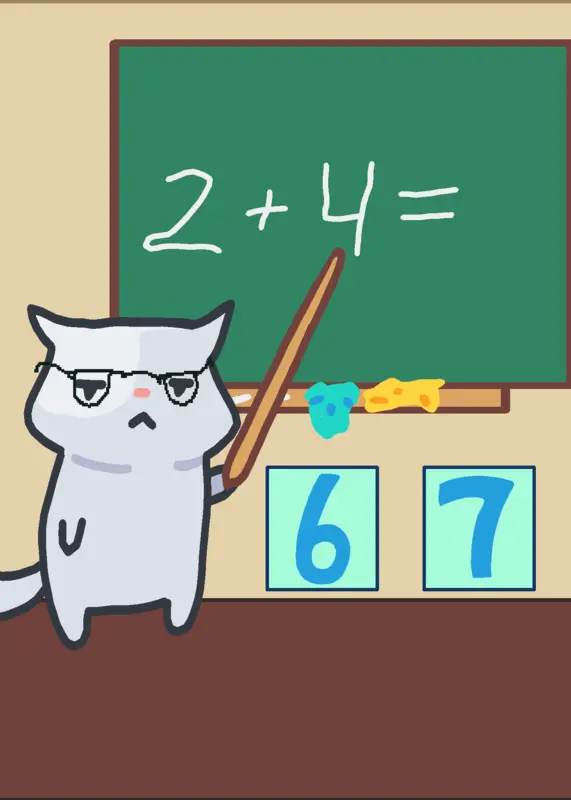 cat teacher by @HabbyDulka