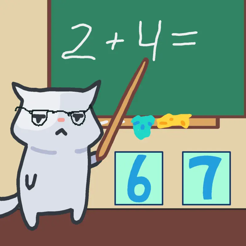 cat teacher by @HabbyDulka