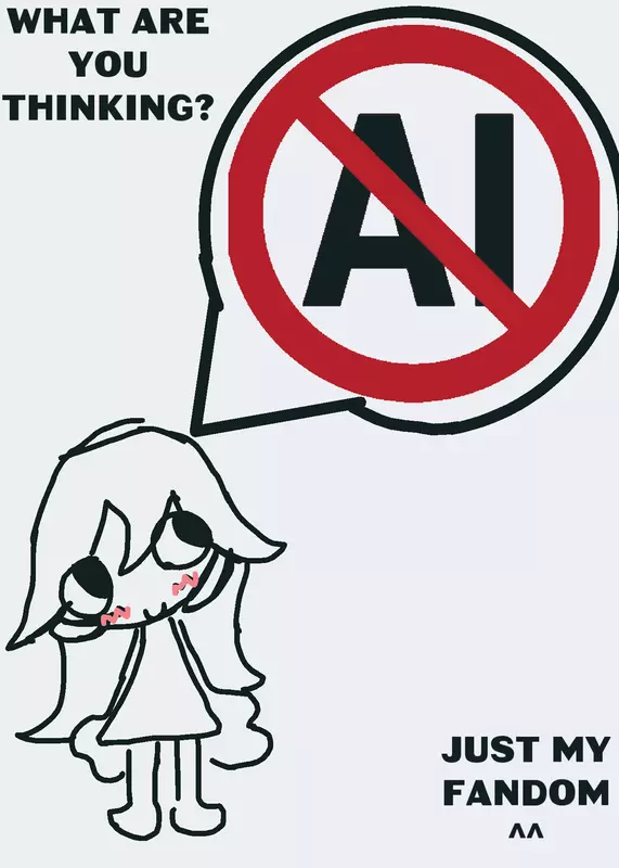 NO TO AI✊ by @slay_shrek