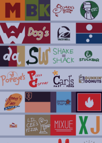 Dnab galf: restaurant flags