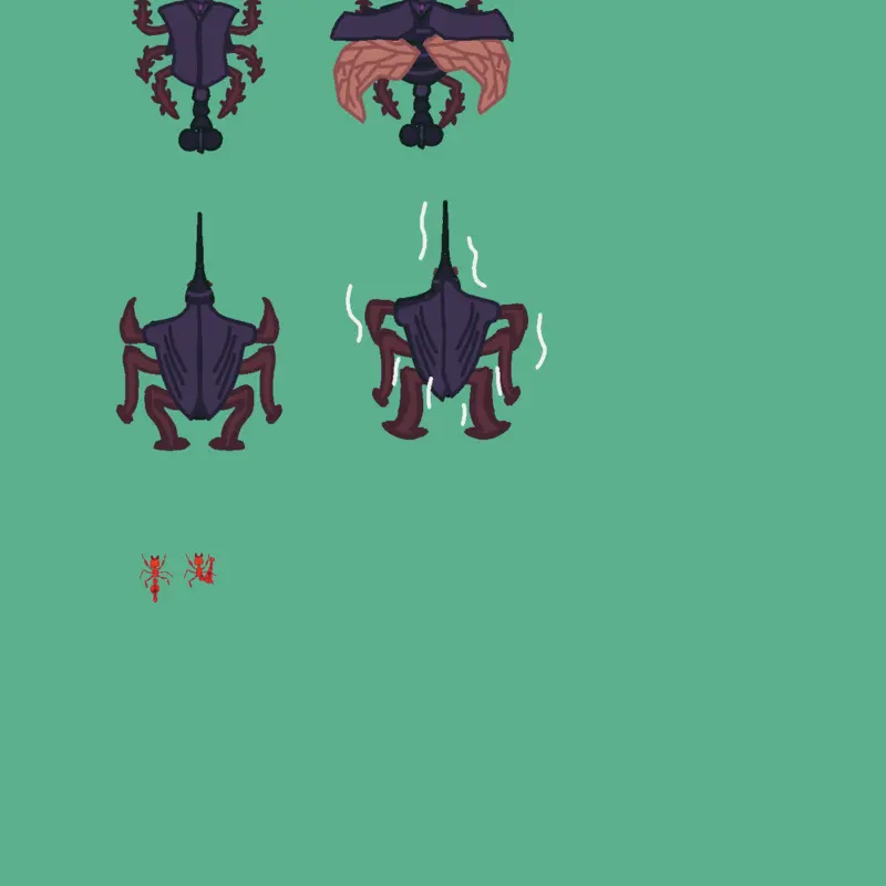 Some random custom made insects by @Xy-Pex
