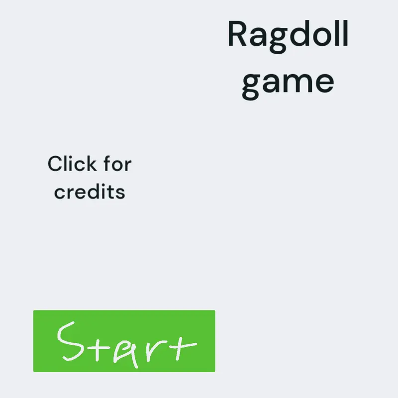 A Ragdoll Game!!! by @FB_Cinar