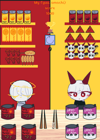 angel & devil eat