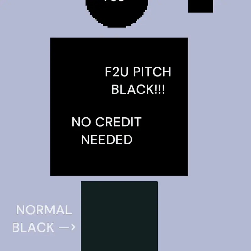 Free to use pitch black With no credits by @orbitial