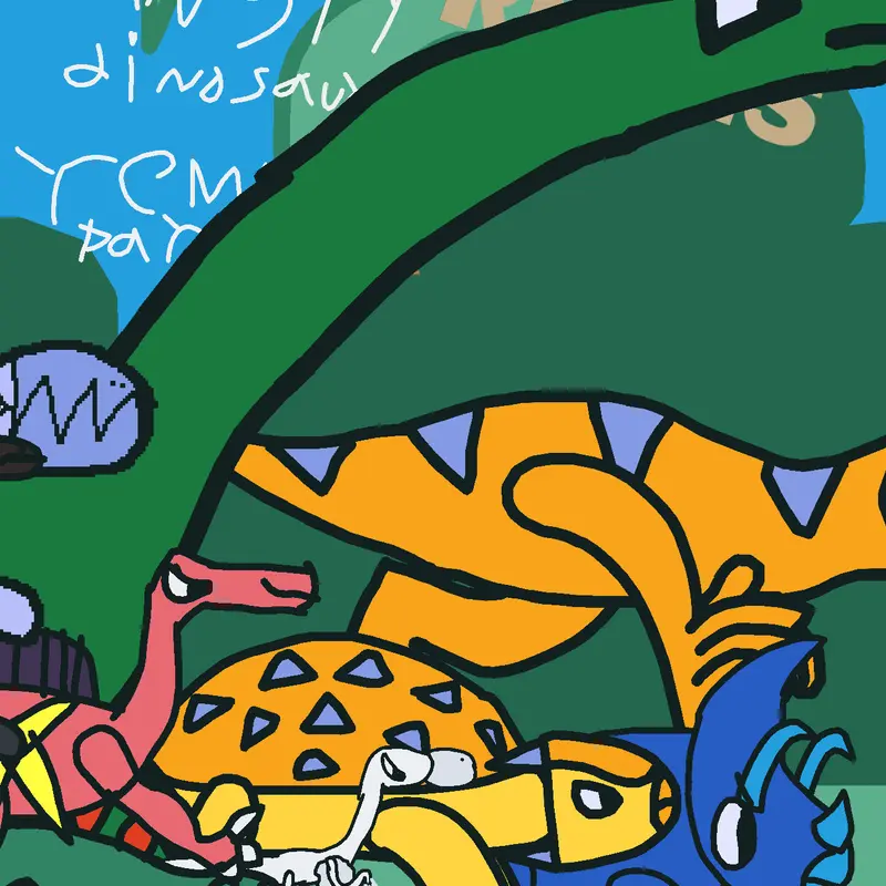 Dinosaur angry stampede by @jacobogt