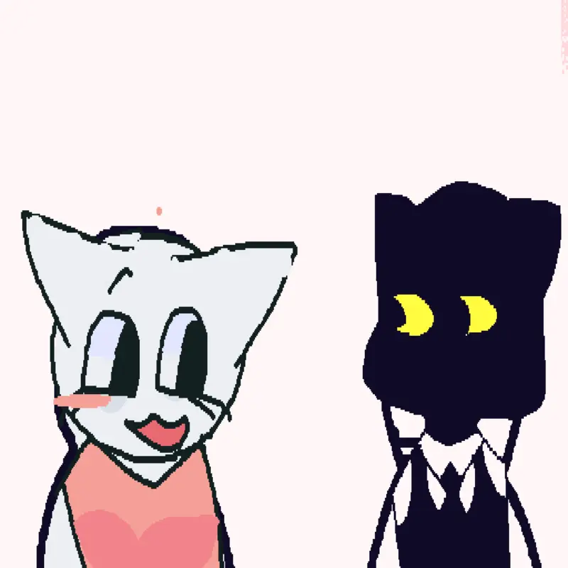 Hello kitty with secret agent by @Miaocutie