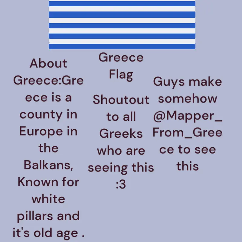 Greece Flag, but made in castle by @Pavle_15