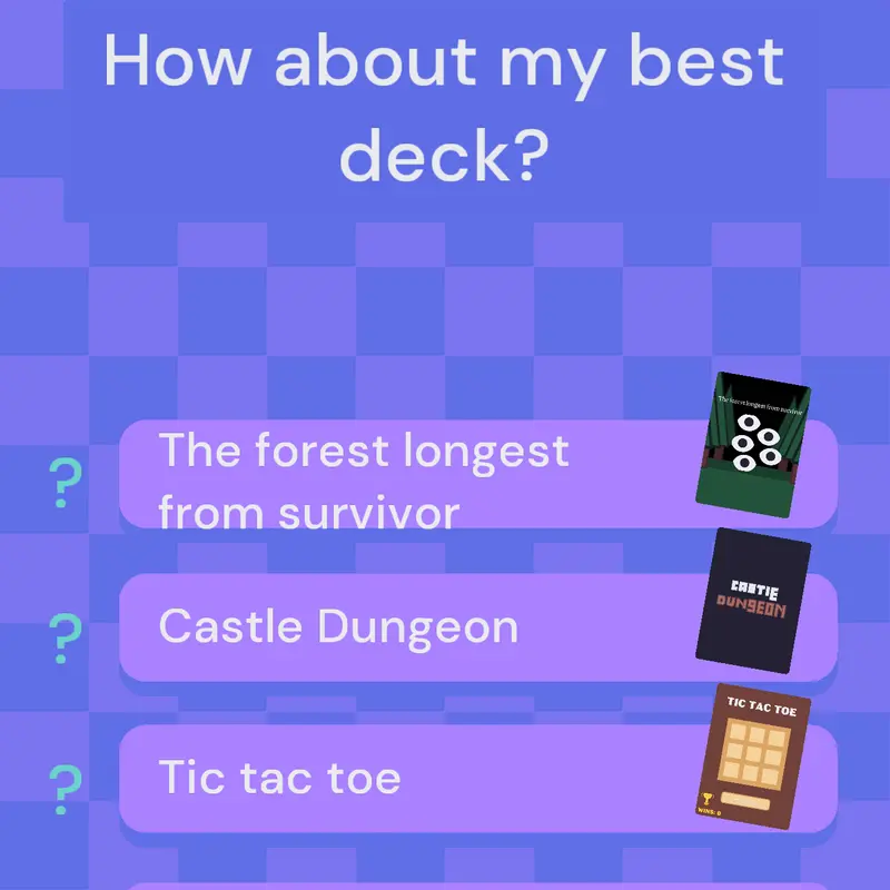 Best decks by @CrappyDecks