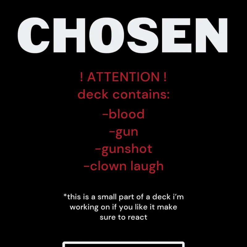 The Chosen by @SnowPlor