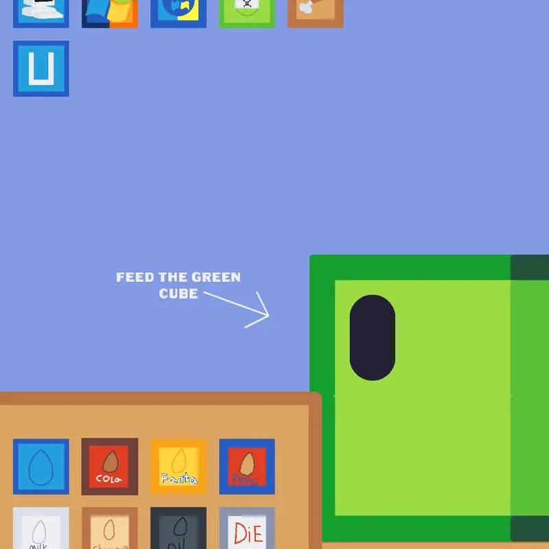 feed the green cube by @james_matthew
