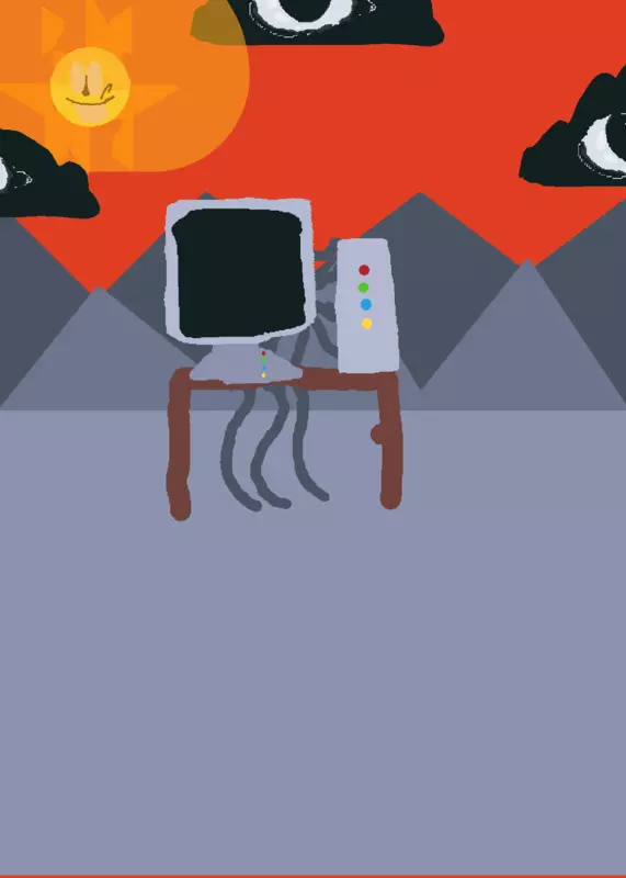 Mr. Fun computer. (Wenda treatment) by @mard_sprunki