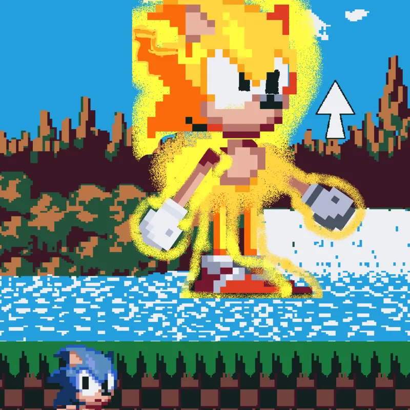 Supersonic ragdoll pixel by @KurtPhillip