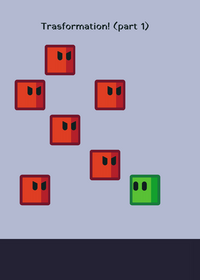 There's a 6.6% to green cube to trasform
