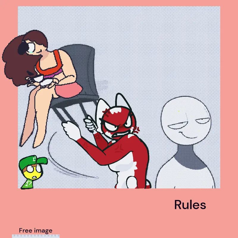 My oc is the guy with the green hat. by @fluttershy_F