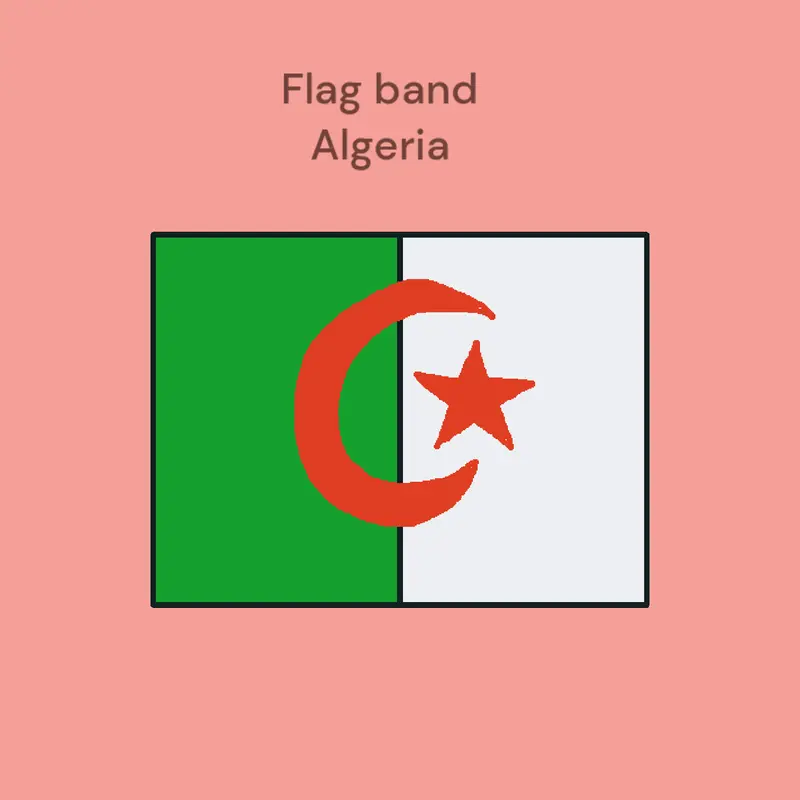 Flag band Algeria by @lawmincong