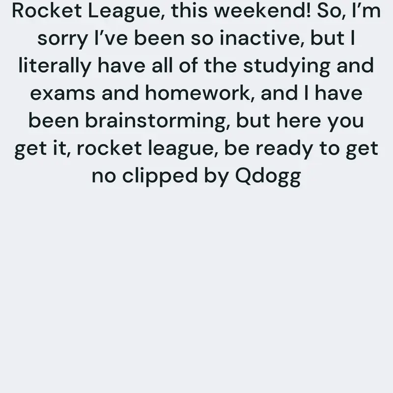Game by @Qdogg