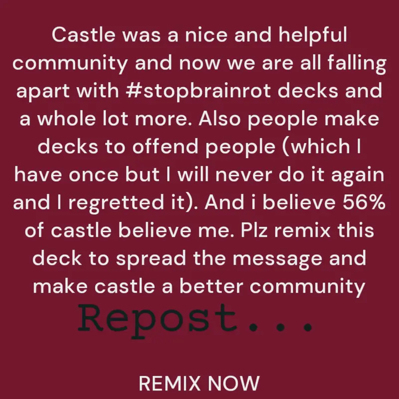 Game by @Castle_fan834