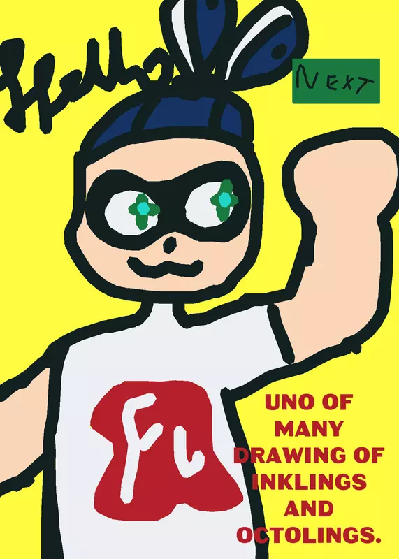Splatoon drawings by @blurice
