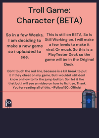 Troll Game: Character (BETA).