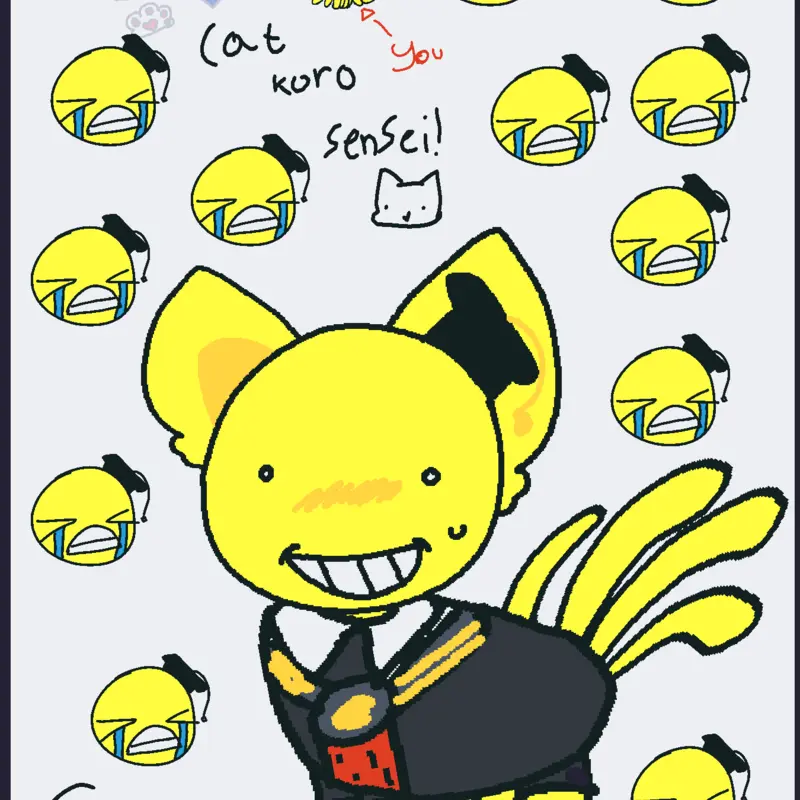 Cat koro sensei by @Hi_Alia02